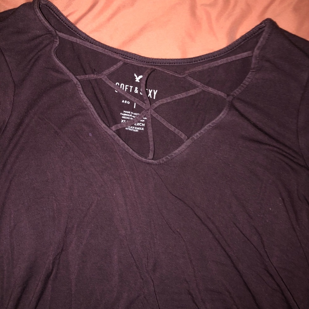 purple american eagle long sleeve
